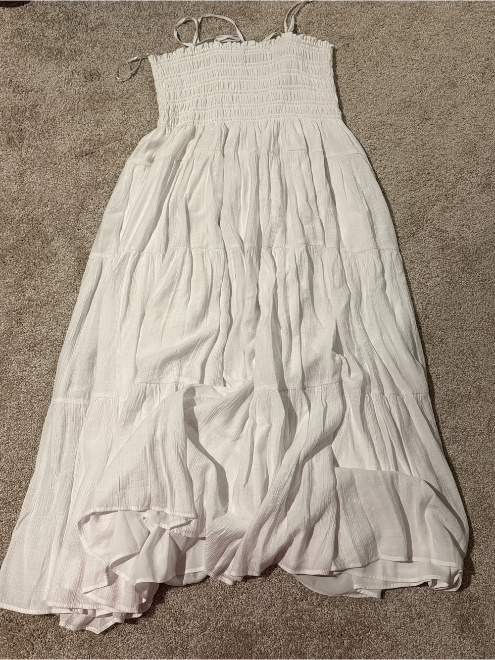 Abercrombie and Fitch Women’s Smocked Maxi Dress, Size XLP Brand New